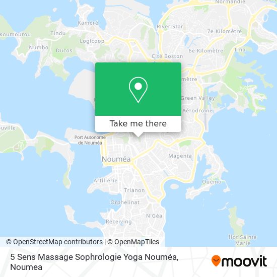 5 Sens Massage Sophrologie Yoga Nouméa map