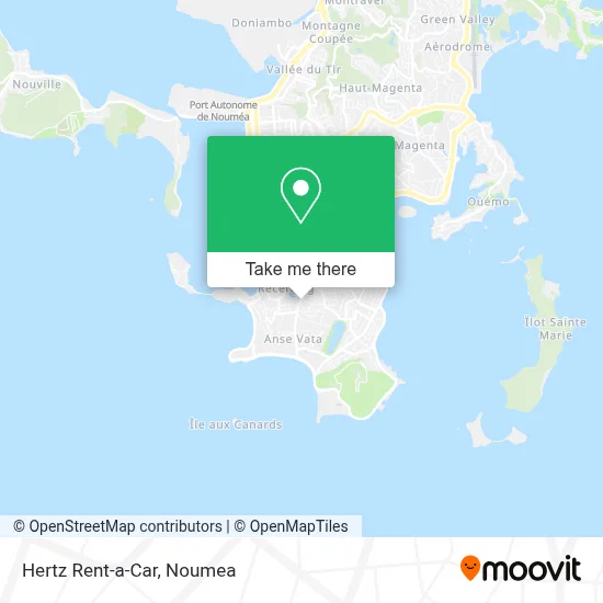 Hertz Rent-a-Car map