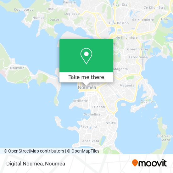 Digital Nouméa map