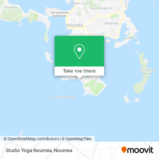 Studio Yoga Nouméa map