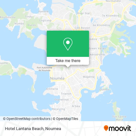 Hotel Lantana Beach map