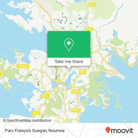 Parc François Guegan map