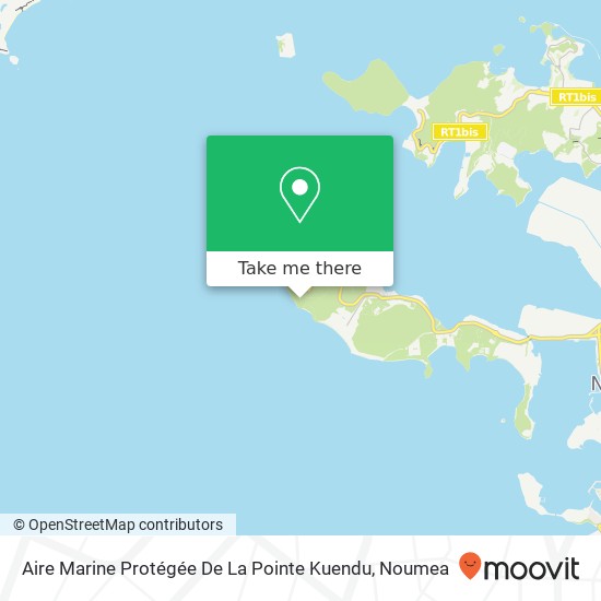 Aire Marine Protégée De La Pointe Kuendu map