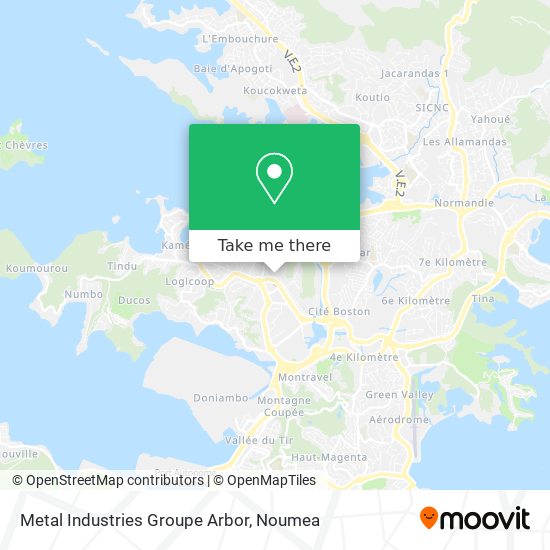 Metal Industries Groupe Arbor map