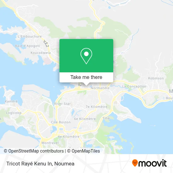 Tricot Rayé Kenu In map