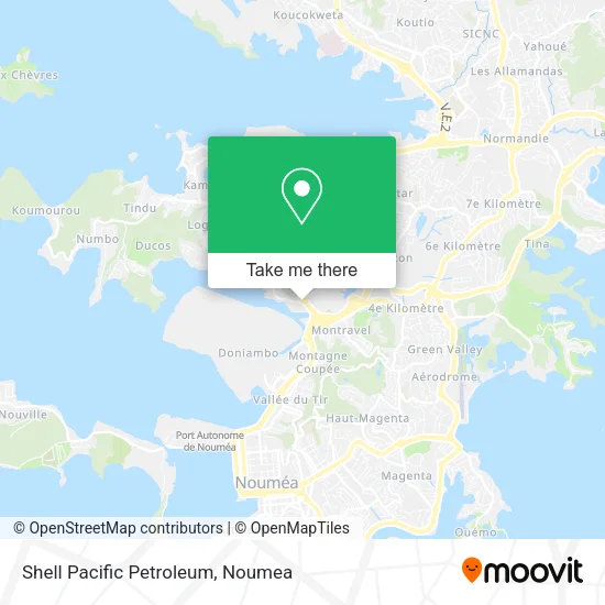 Shell Pacific Petroleum map