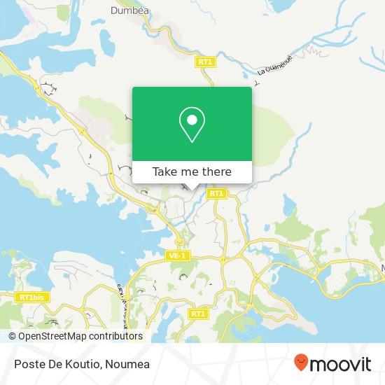 Poste De Koutio map