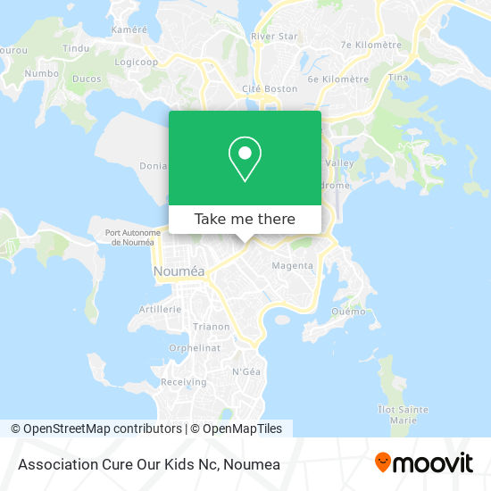 Association Cure Our Kids Nc map