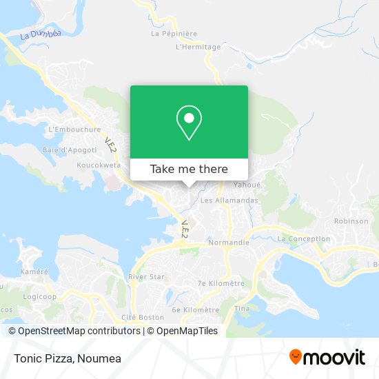 Tonic Pizza map