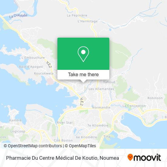 Pharmacie Du Centre Médical De Koutio map