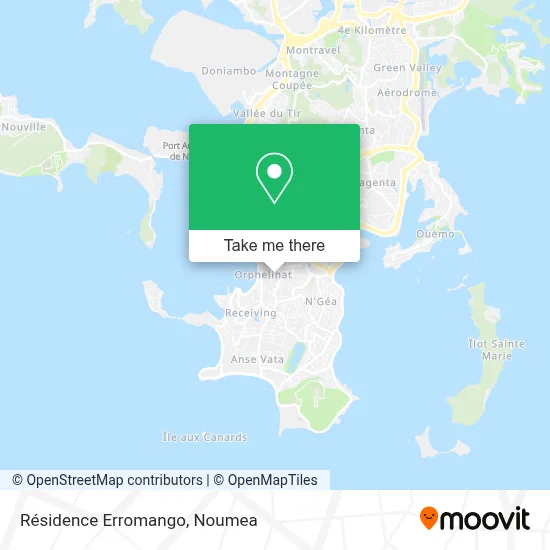 Résidence Erromango map