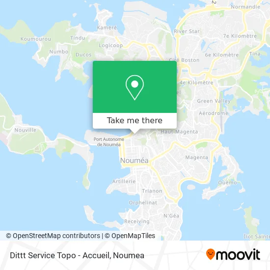 Dittt Service Topo - Accueil map