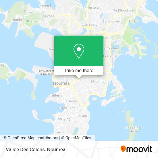 Vallée Des Colons map