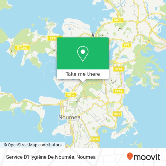 Service D'Hygiène De Nouméa map
