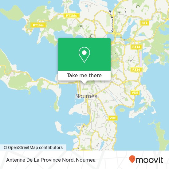 Antenne De La Province Nord map