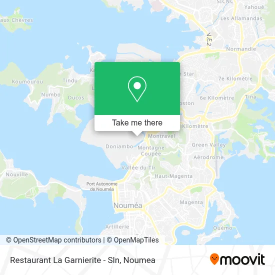 Restaurant La Garnierite - Sln map