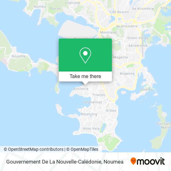 Gouvernement De La Nouvelle-Calédonie map