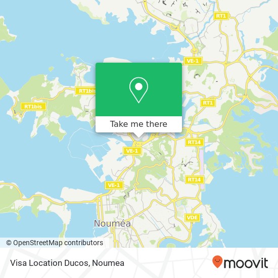 Visa Location Ducos map