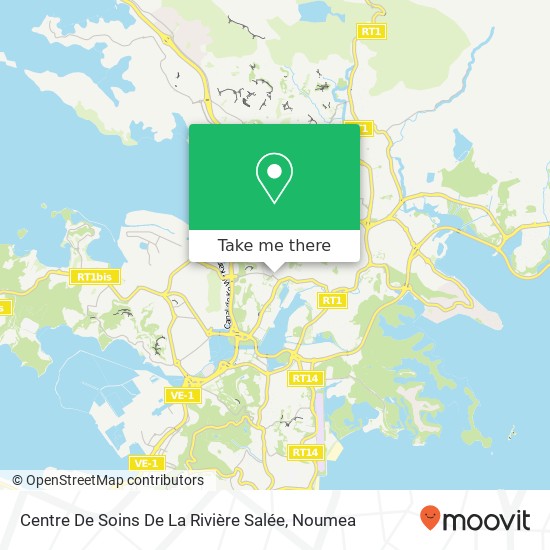 Centre De Soins De La Rivière Salée map
