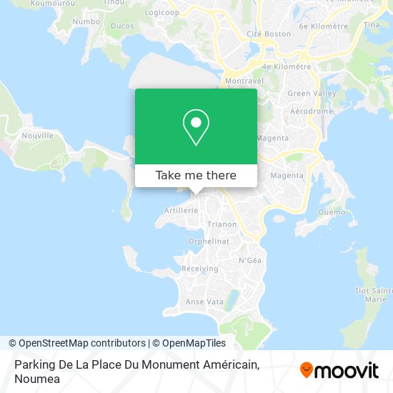 Parking De La Place Du Monument Américain map