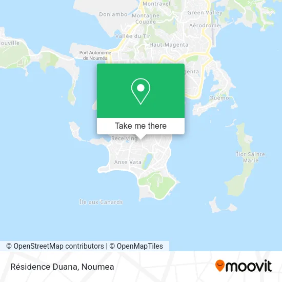 Résidence Duana map