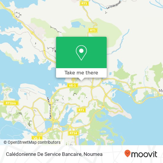 Calédonienne De Service Bancaire map