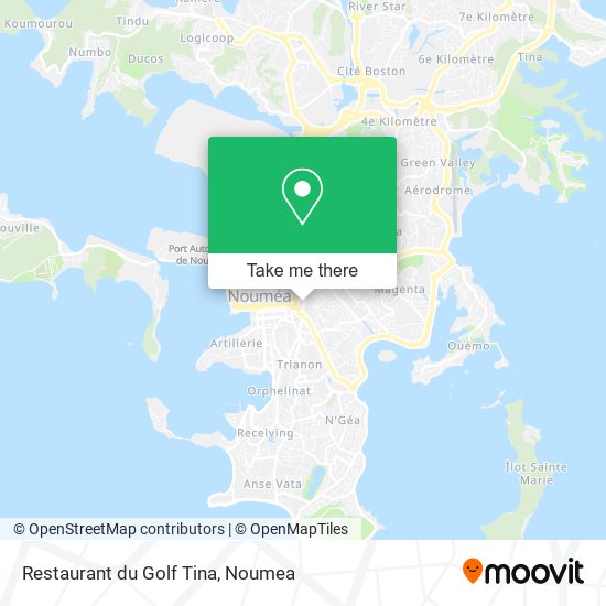 Restaurant du Golf Tina map