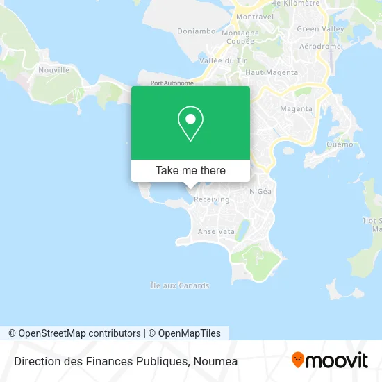 Direction des Finances Publiques map