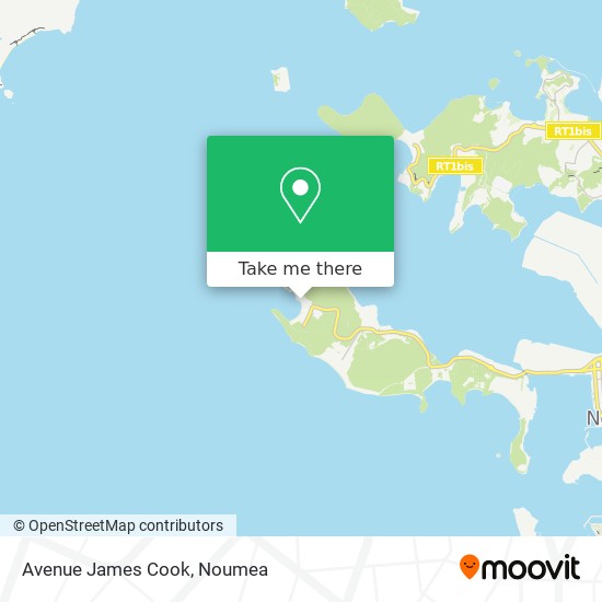 Avenue James Cook map