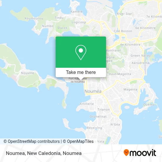 Noumea, New Caledonia map