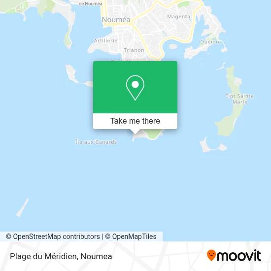 Plage du Méridien map