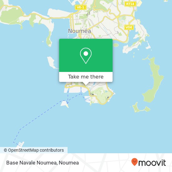 Base Navale Noumea map