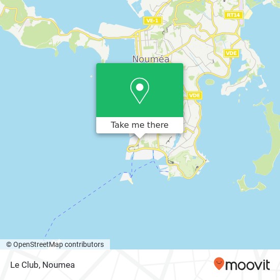 Le Club map