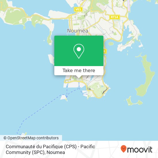 Communauté du Pacifique (CPS) - Pacific Community (SPC) map