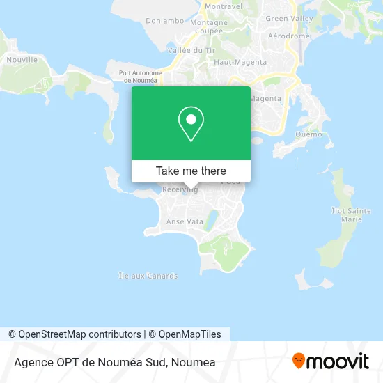 Agence OPT de Nouméa Sud map