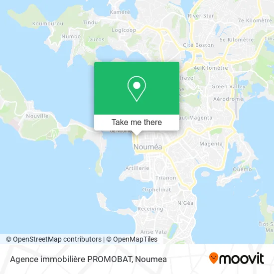 Agence immobilière PROMOBAT map