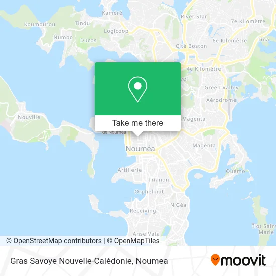 Gras Savoye Nouvelle-Calédonie map