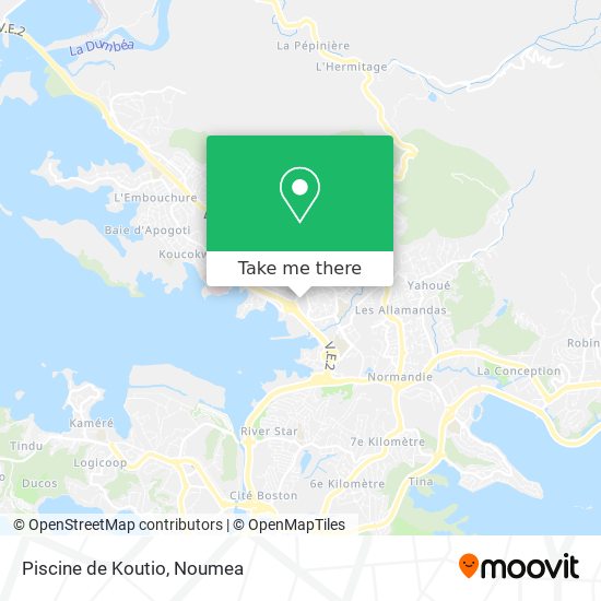 Piscine de Koutio map