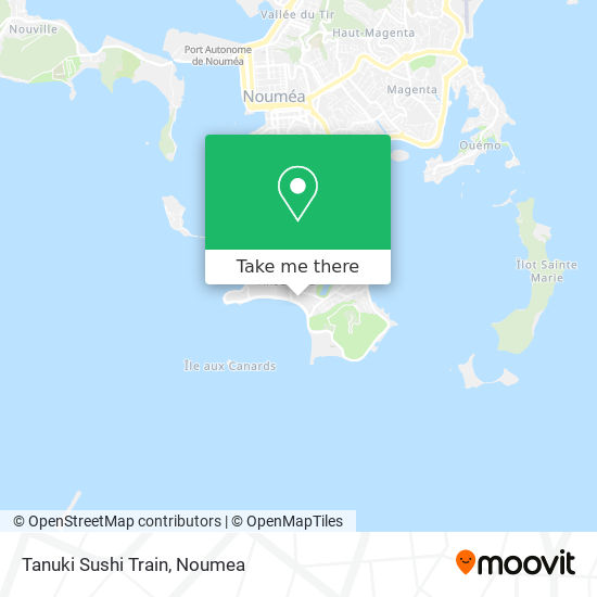 Tanuki Sushi Train map