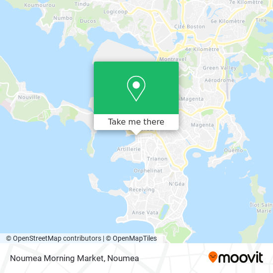 Noumea Morning Market map
