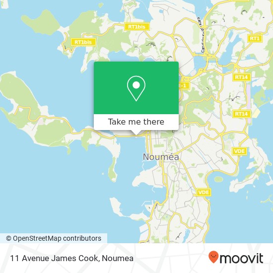 11 Avenue James Cook map