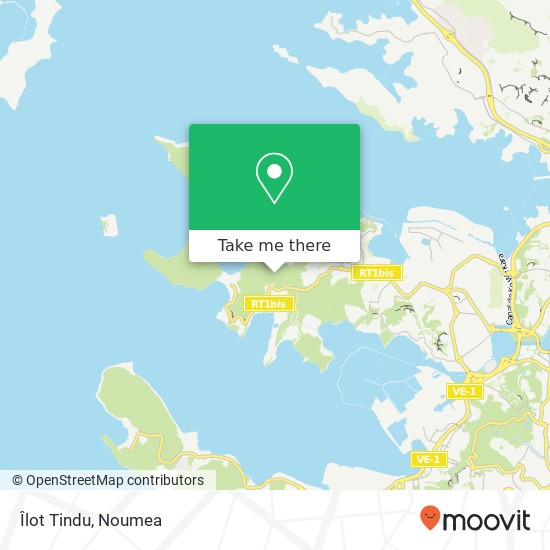 Îlot Tindu map