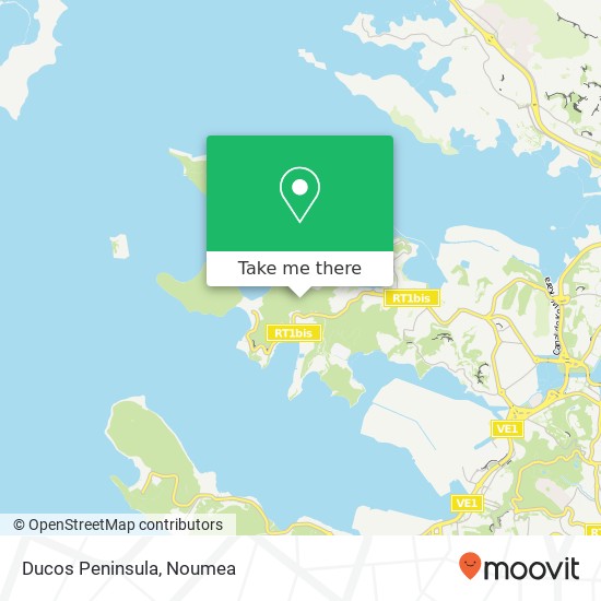 Ducos Peninsula map