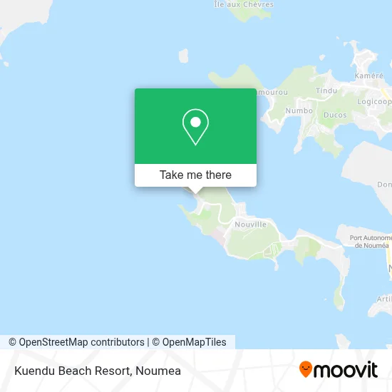 Kuendu Beach Resort map