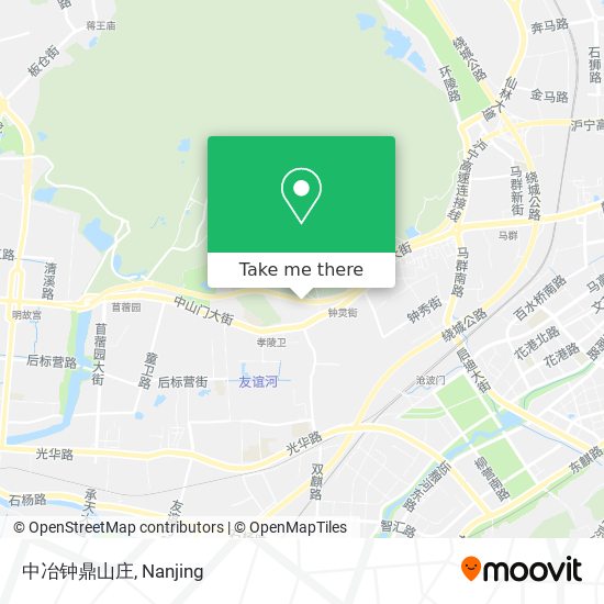 中冶钟鼎山庄 map
