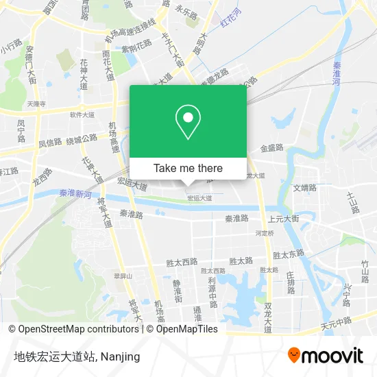 地铁宏运大道站 map