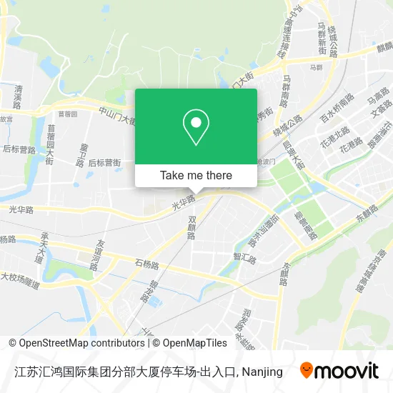 江苏汇鸿国际集团分部大厦停车场-出入口 map
