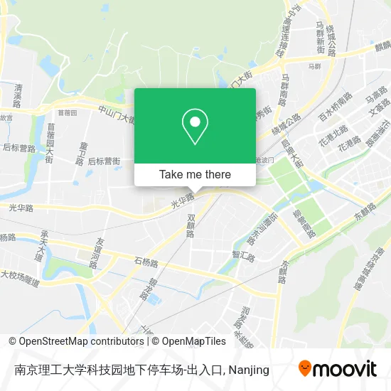 南京理工大学科技园地下停车场-出入口 map
