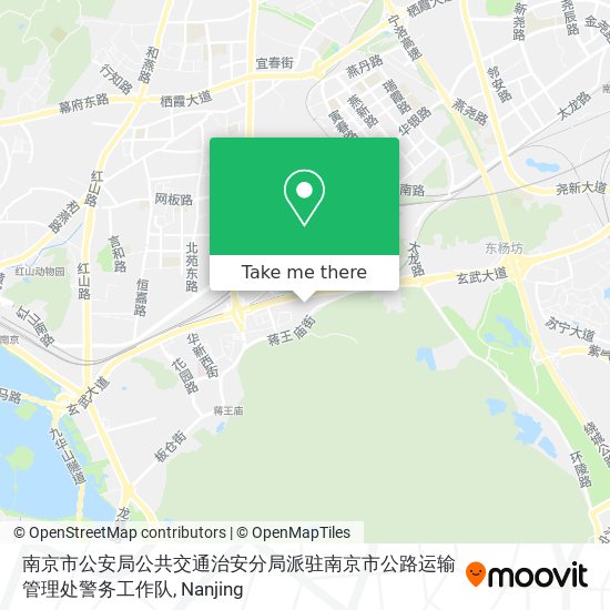 南京市公安局公共交通治安分局派驻南京市公路运输管理处警务工作队 map