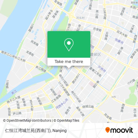 仁恒江湾城兰苑(西南门) map